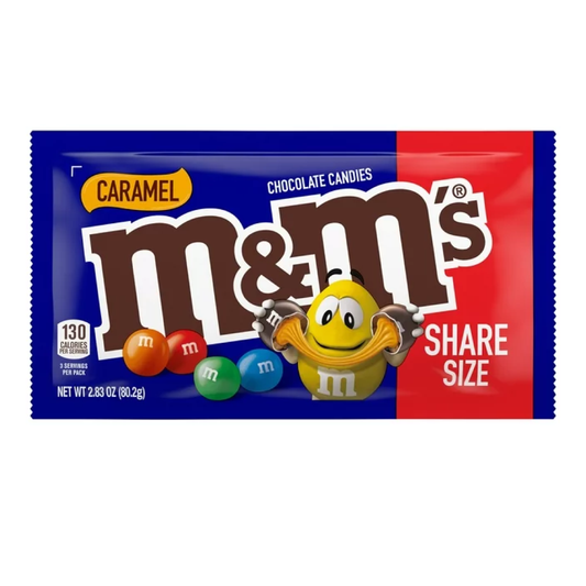 M&M's Caramel Chocolate Candies Share Size 2.83oz