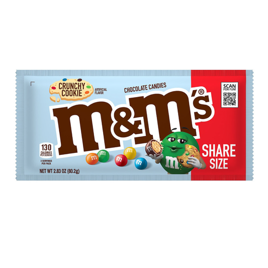 M&M's Crunchy Cookie Chocolate Candies Share Size 2.83oz