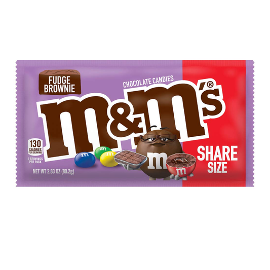 M&M's Fudge Brownie Chocolate Candies Share Size 2.83oz