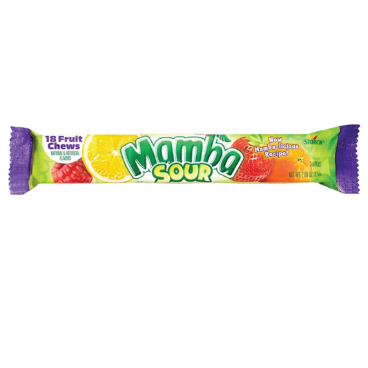 Mamba Sour Fruit Chews Bar 2.8oz