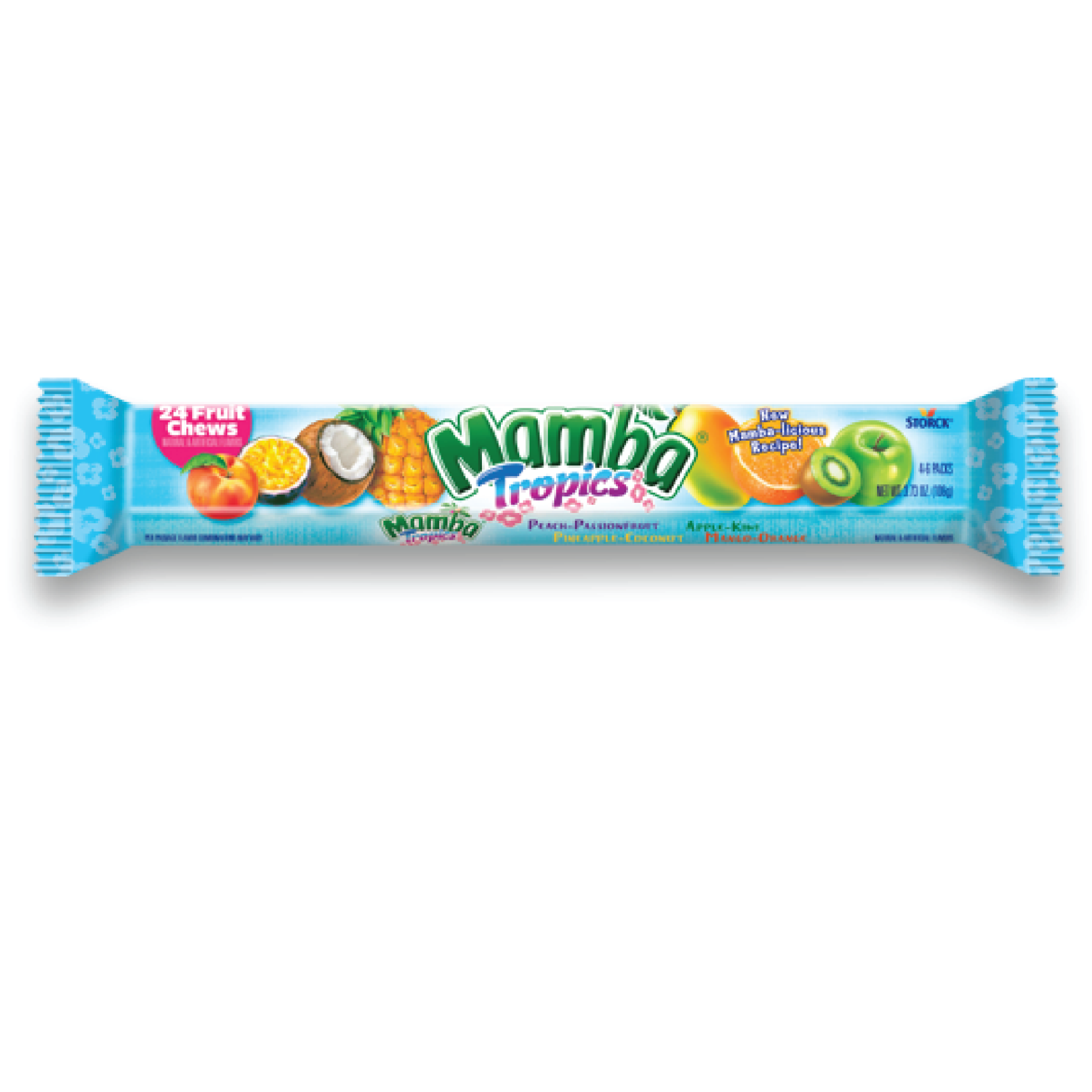 Mamba Tropics King Size Fruit Chews 3.73oz