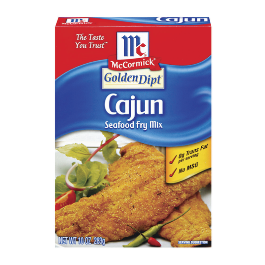 McCormick GoldenDipt Cajun Seafood Fry Mix 10oz