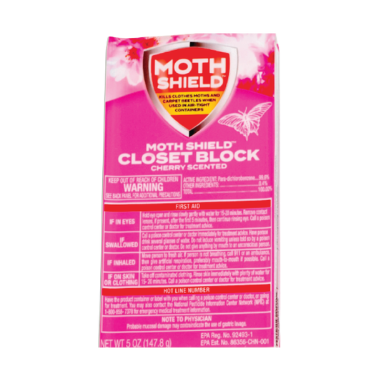 Moth Shield Cherry Scented Closet Block 5oz