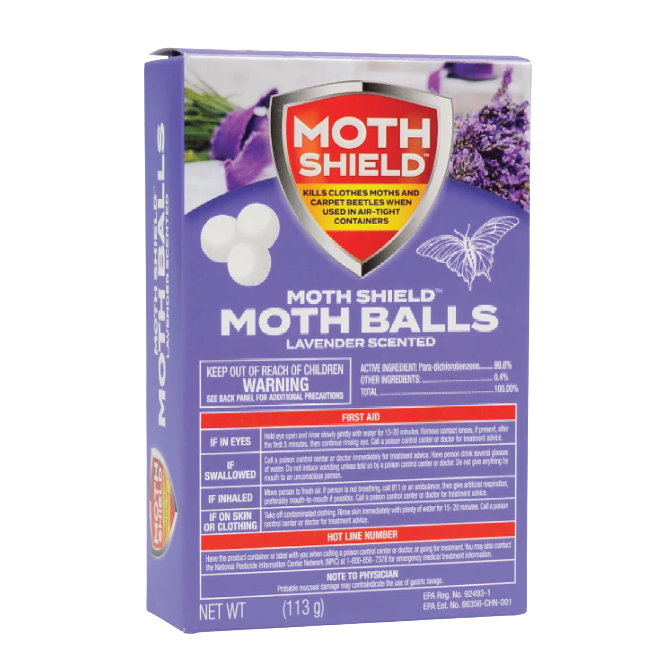 Moth Shield Lavender Scented Moth Balls