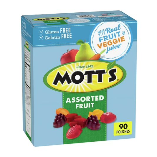 Mott's Assorted Fruit Flavored Snacks 90 Count