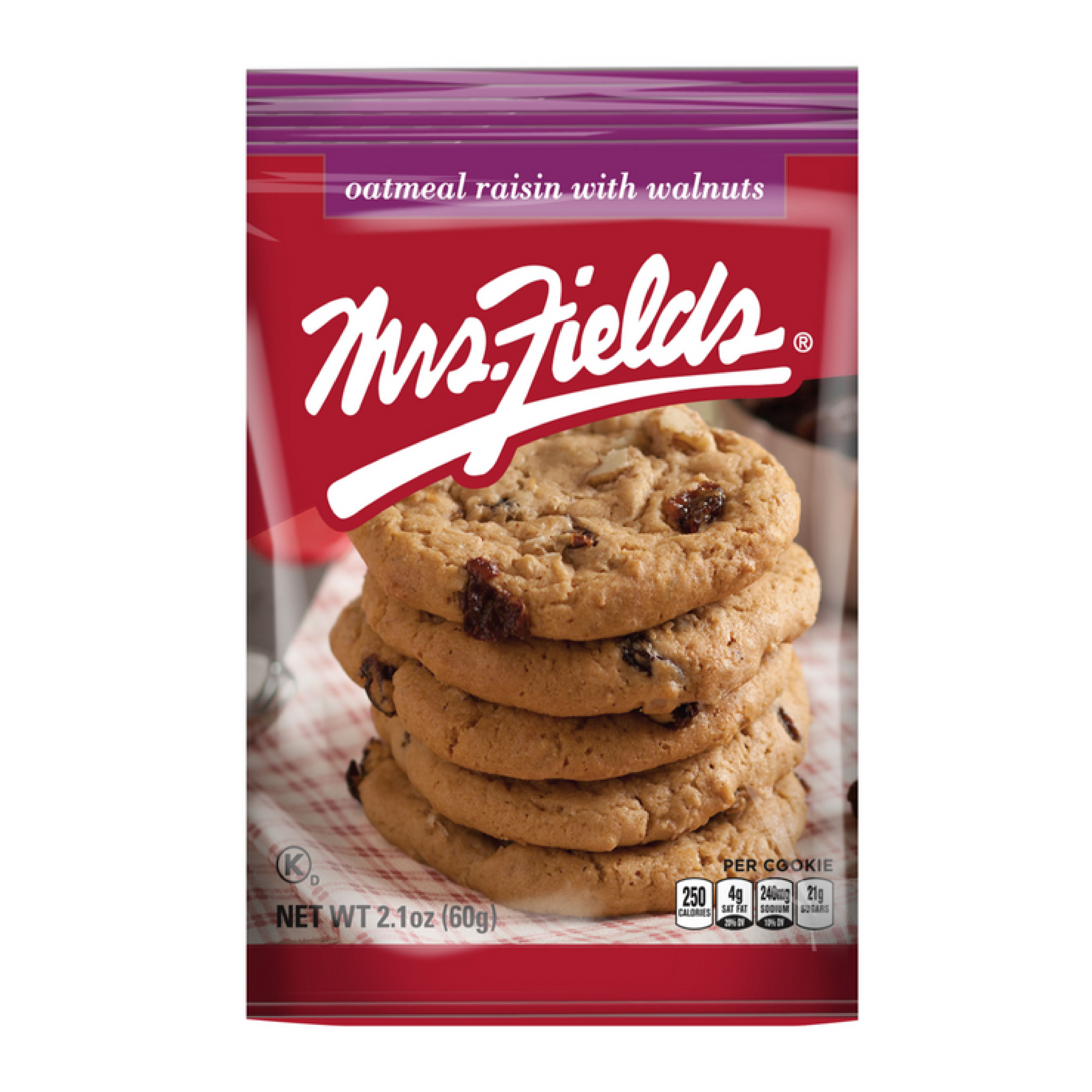 Mrs.Fields Oatmeal Raisin With Walnuts Cookie 2.1oz