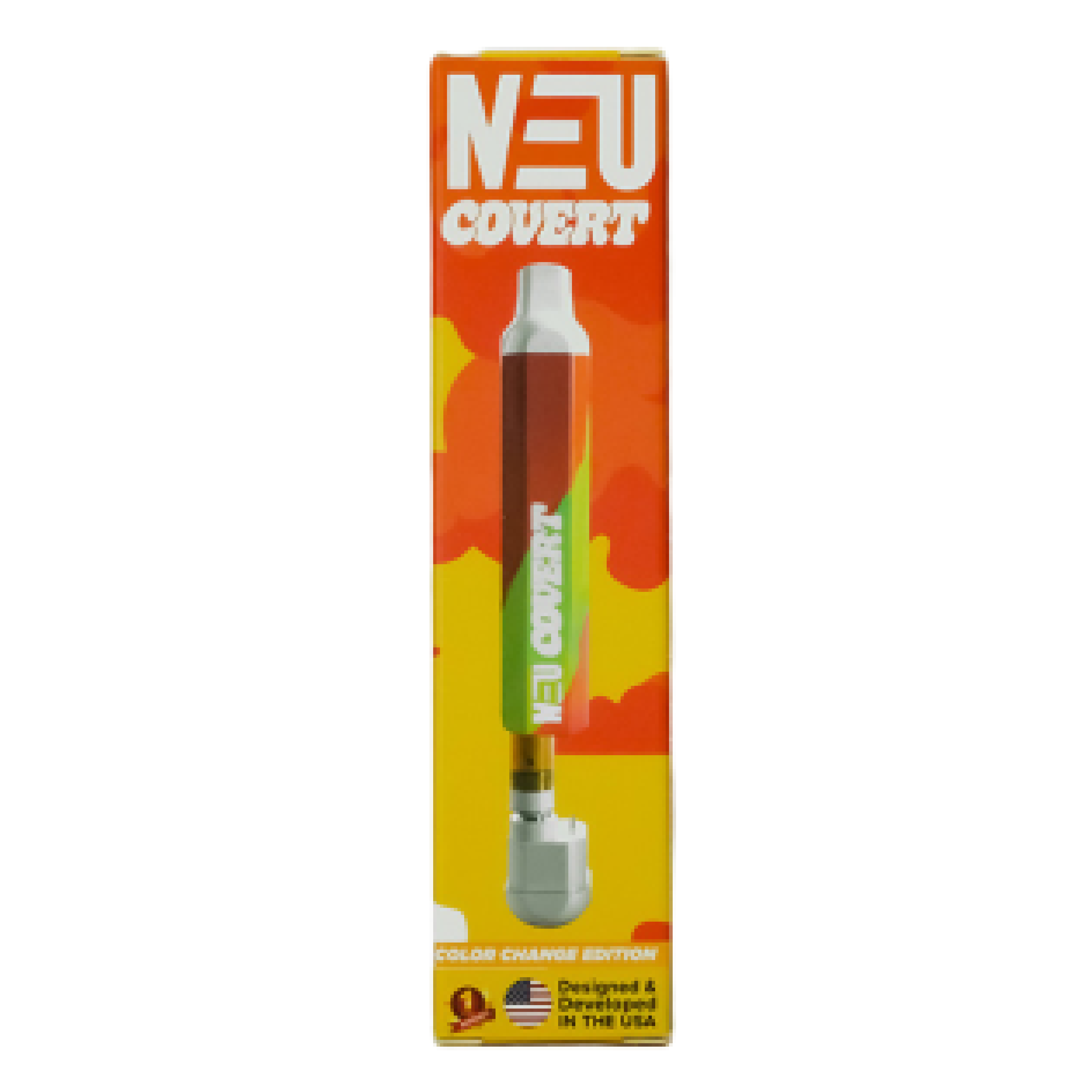 NEU Covert Orange Discreet 510 Thread Cart Battery 320mAH