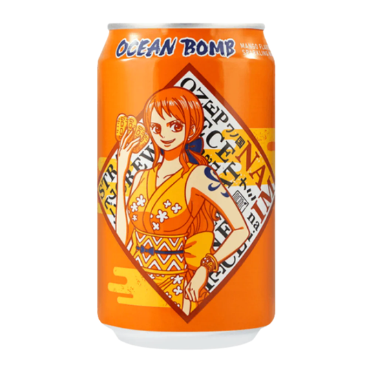 Ocean Bomb One Piece Nami Mango Flavor Sparkling Water 330ml (Taiwan)