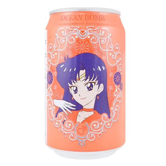 Ocean Bomb Sailor Moon Strawberry Flavor Sparkling Water 330ml (Taiwan)