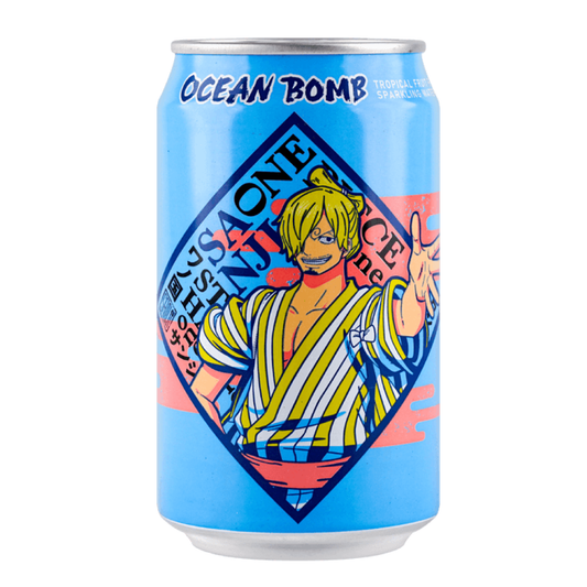 Ocean Bomb One Piece Sanji Tropical Fruit Flavor Sparkling Water 330ml (Taiwan)