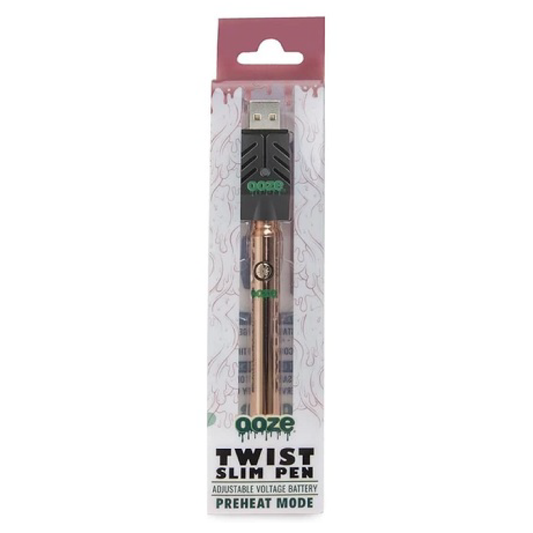 OOZE Twist Slim Rose Gold Battery & Charger Kit 320mAH