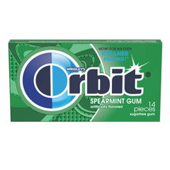 Wrigley's Orbit Spearmint Gum | 14 Pieces