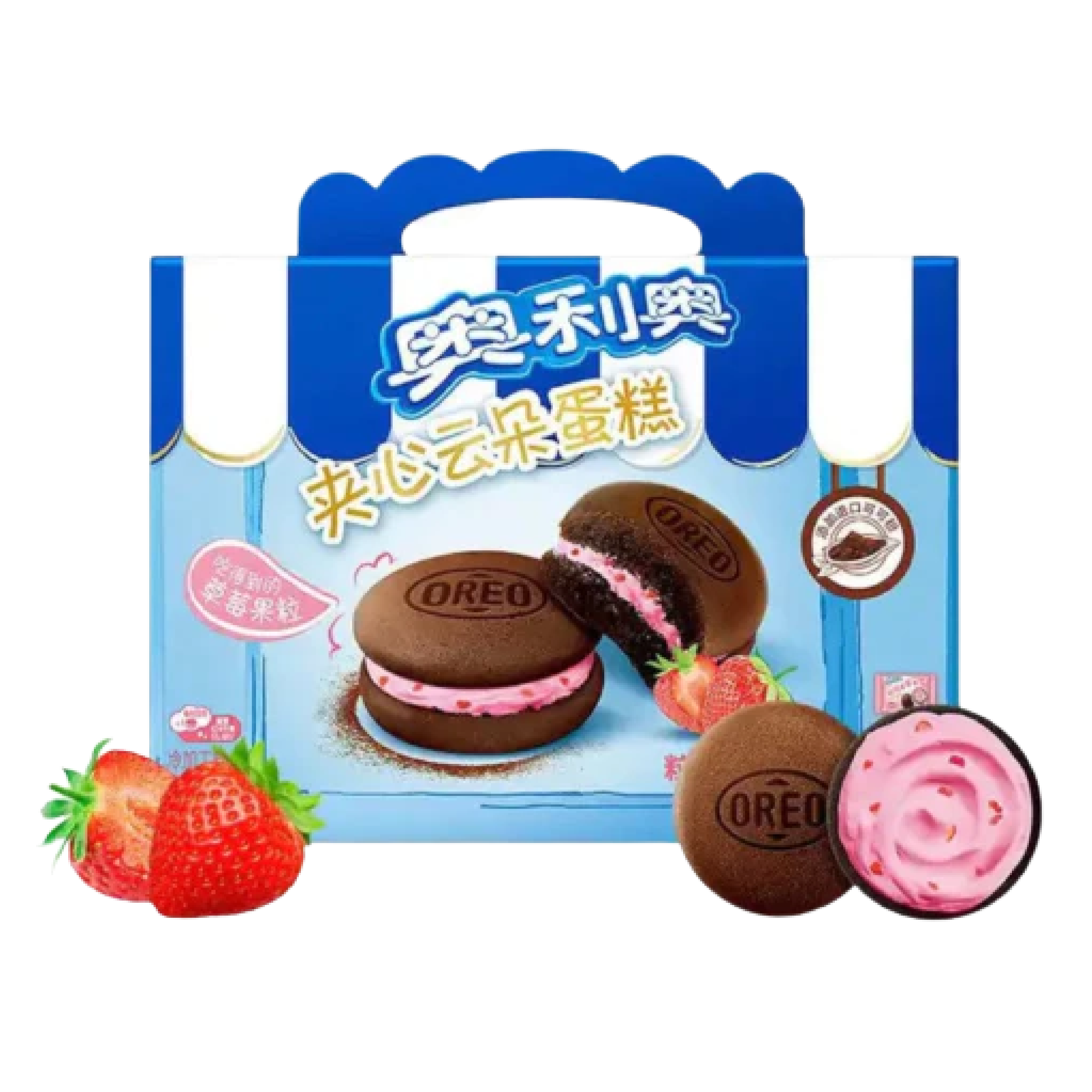 Oreo Strawberry Flavor Cakesters 4 Pack (China)