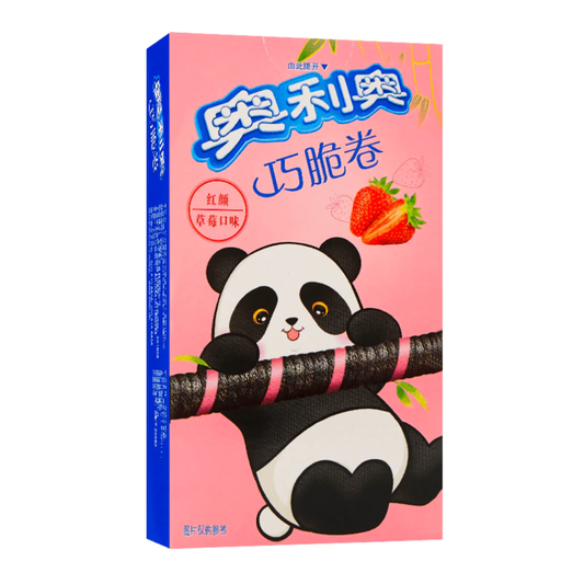 Oreo Panda Strawberry Flavor Wafer Rolls 1.94oz (China)