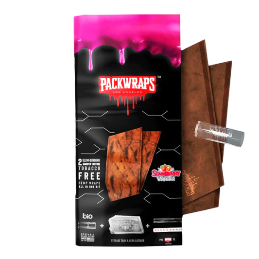 Packwraps Strawberry Vanilla Hemp Wraps 2pk