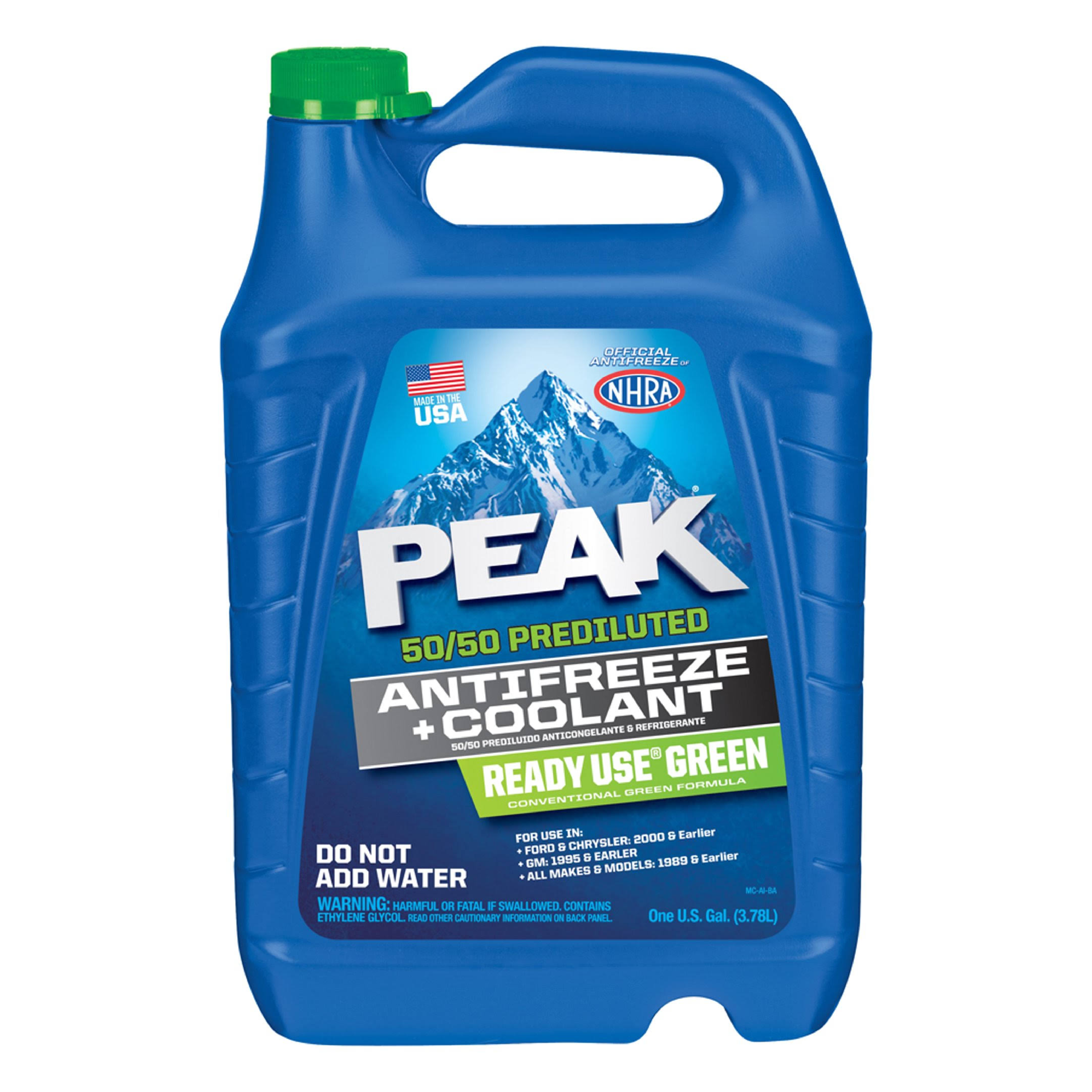 Peak Antifreeze 50/50 Premix 1GAL
