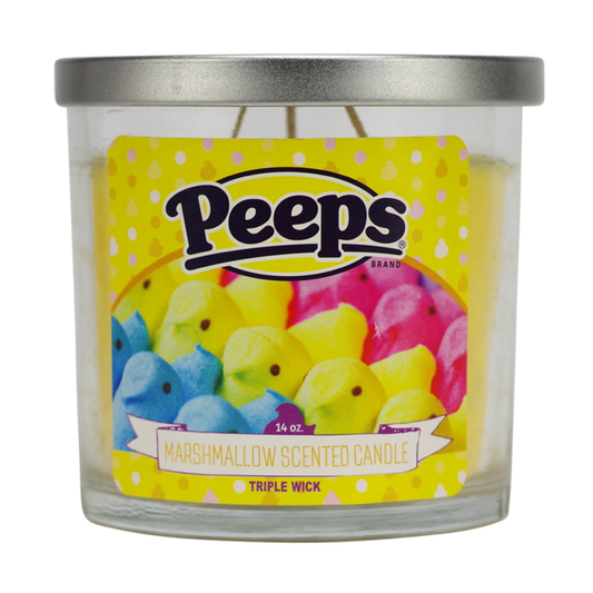 Peeps Yellow Marshmallow Triple Wick Scented Candle 14oz