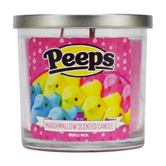 Peeps Pink Marshmallow Triple Wick Scented Candle 14oz