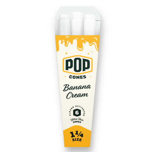 Pop Banana Cream Ultra Thin Cones King & 1 1/4 Size