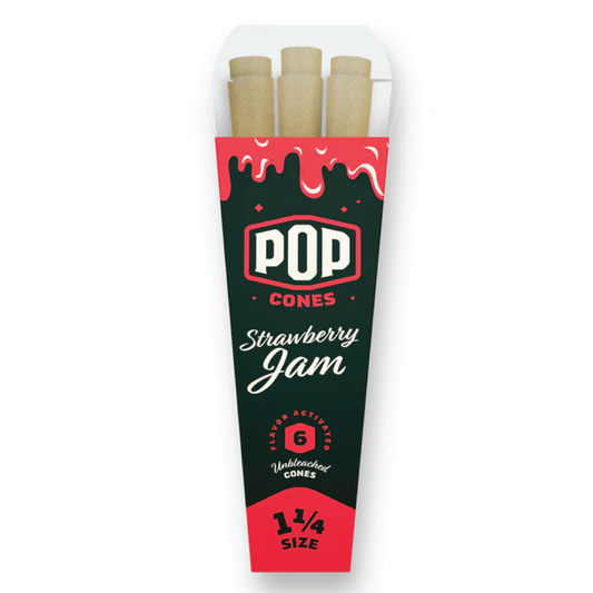 Pop Strawberry Jam Unbleached Cones King & 1 1/4 Size