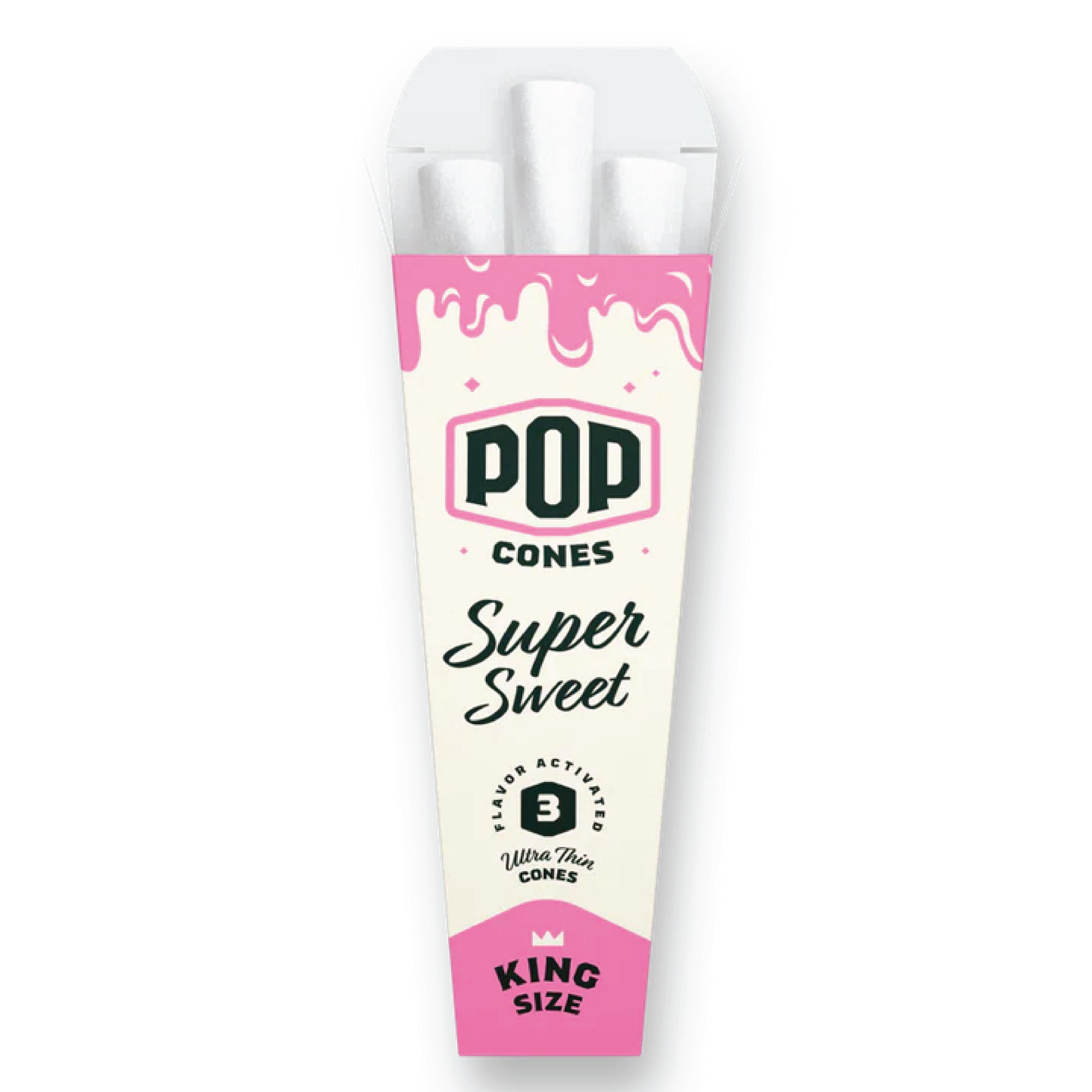 Pop Super Sweet Ultra Thin Cones King & 1 1/4 Size