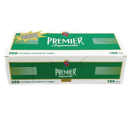 Premier 100's Supermatic Menthol Cigarette Tubes