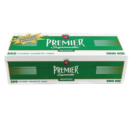 Premier Supermatic Menthol King Size Cigarette Tubes