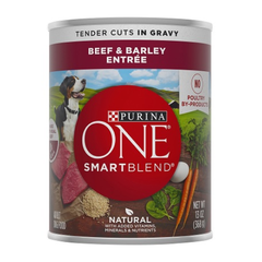 Purina One Tender Cuts In Gravy Beef & Brown Rice Entree 13oz