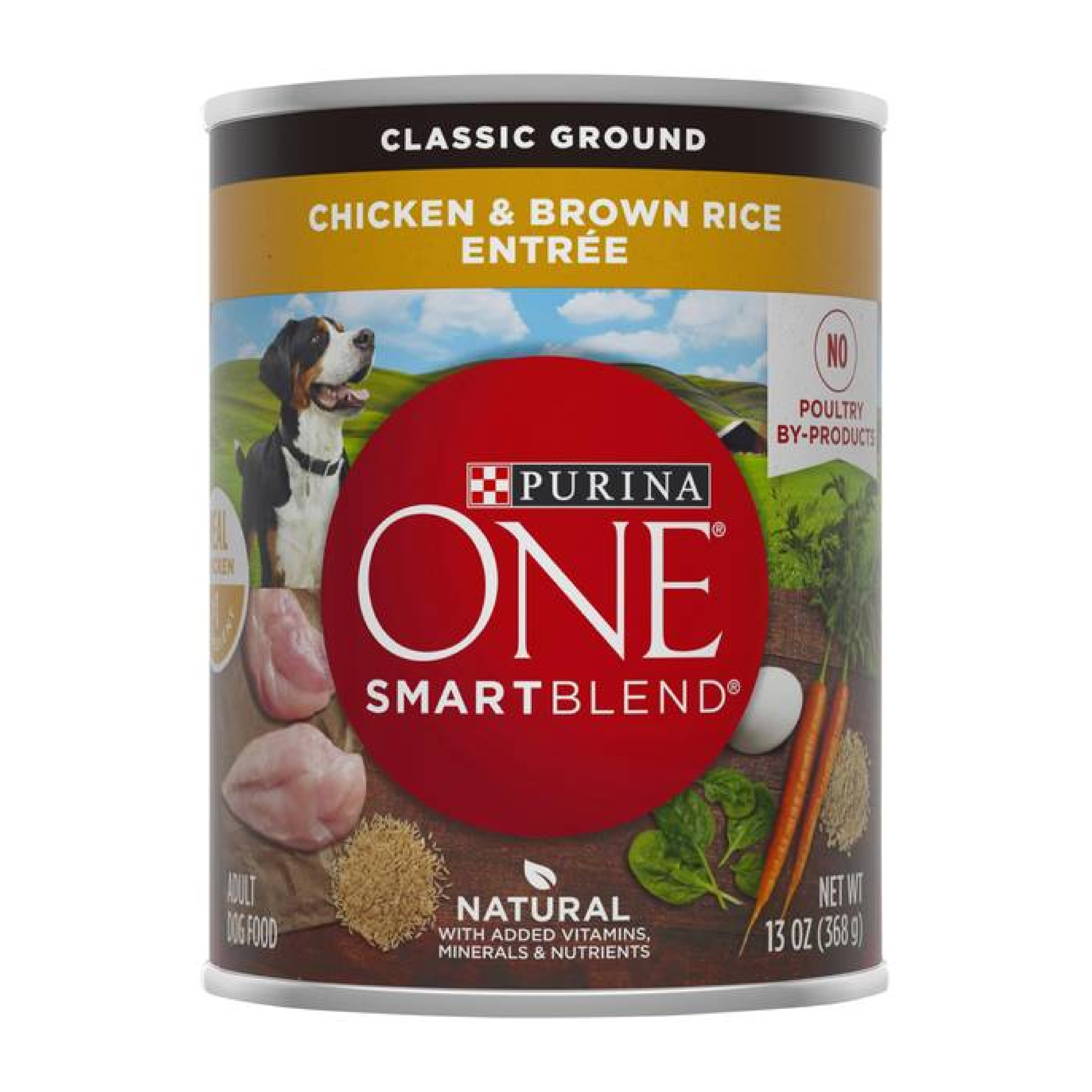 Purina One Classic Ground Chicken & Brown Rice Entree 13oz