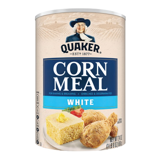 Quaker White Corn Meal 24oz