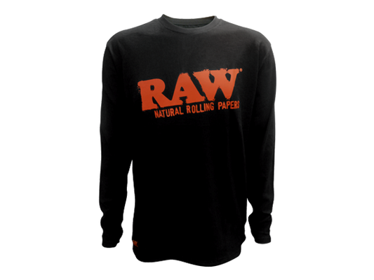 Raw Red Natural Rolling Papers Logo Long Sleeve