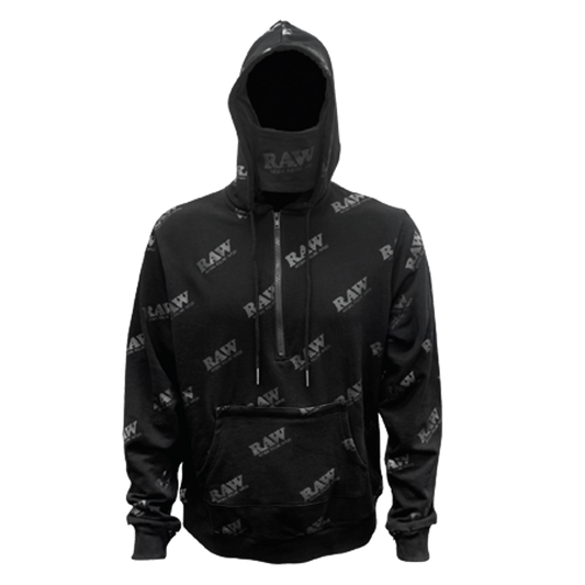 Raw Rawlers Black On Black Zip Up Hoodie