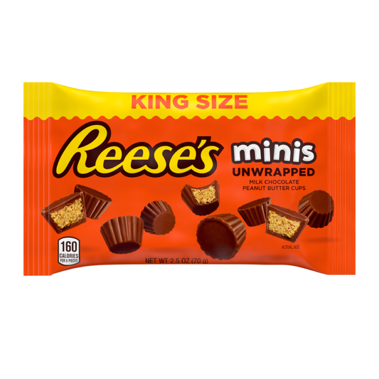 Reese's Minis King Size Peanut Butter Cups 2.5oz
