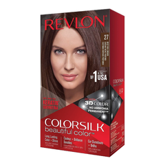 Revlon Deep Rich Brown Permanent Colorsilk Beautiful Color Hair Dye #27