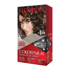 Revlon Dark Brown Permanent Colorsilk Beautiful Color Hair Dye #30