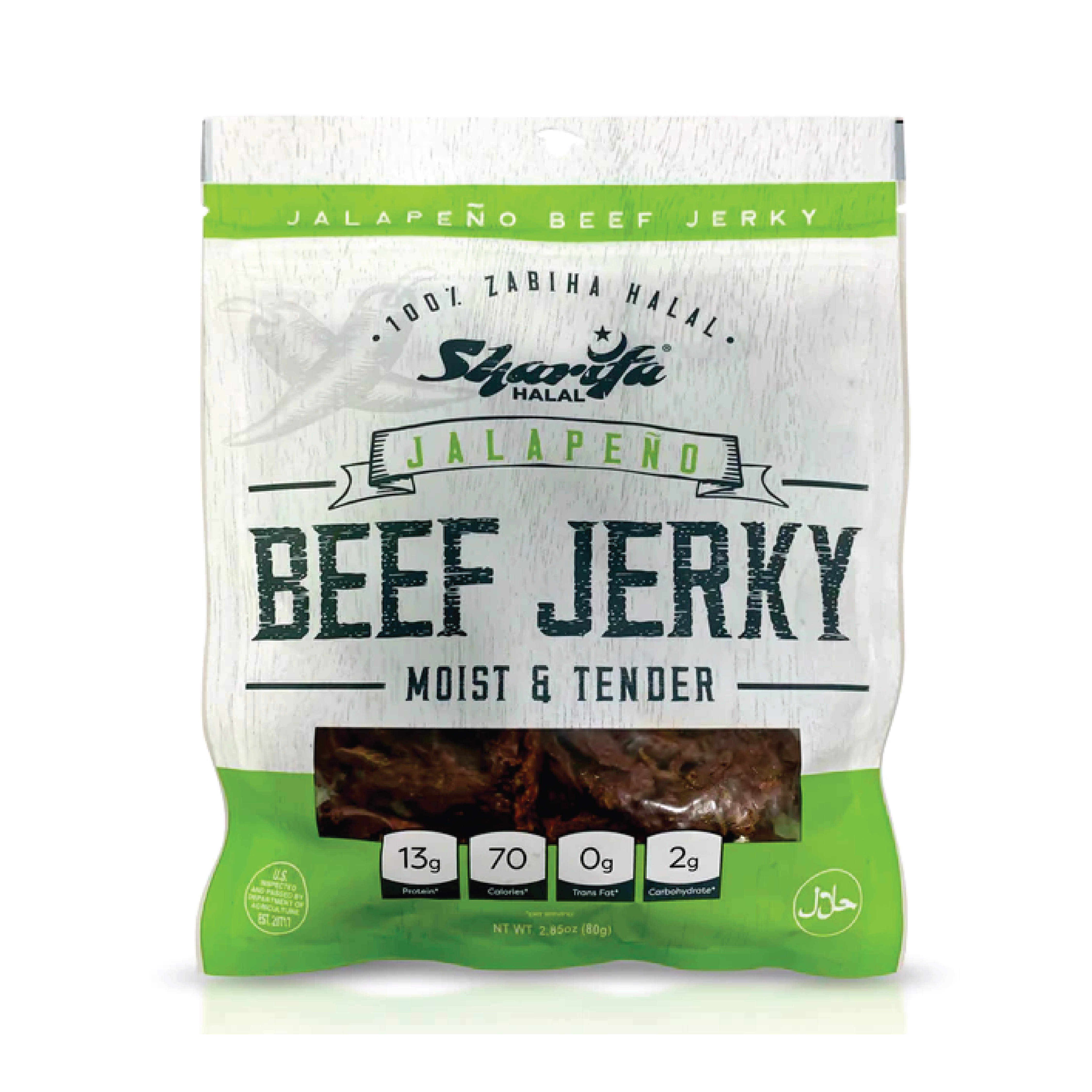 Sharifa Halal Jalapeno Beef Jerky 2.85oz