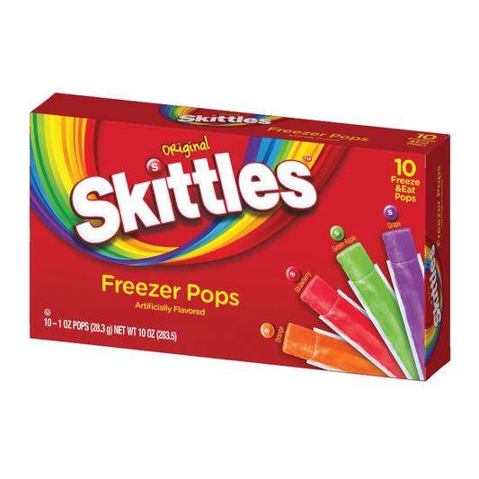 Skittles Assorted Flavor Freezer Pops 10 Pack