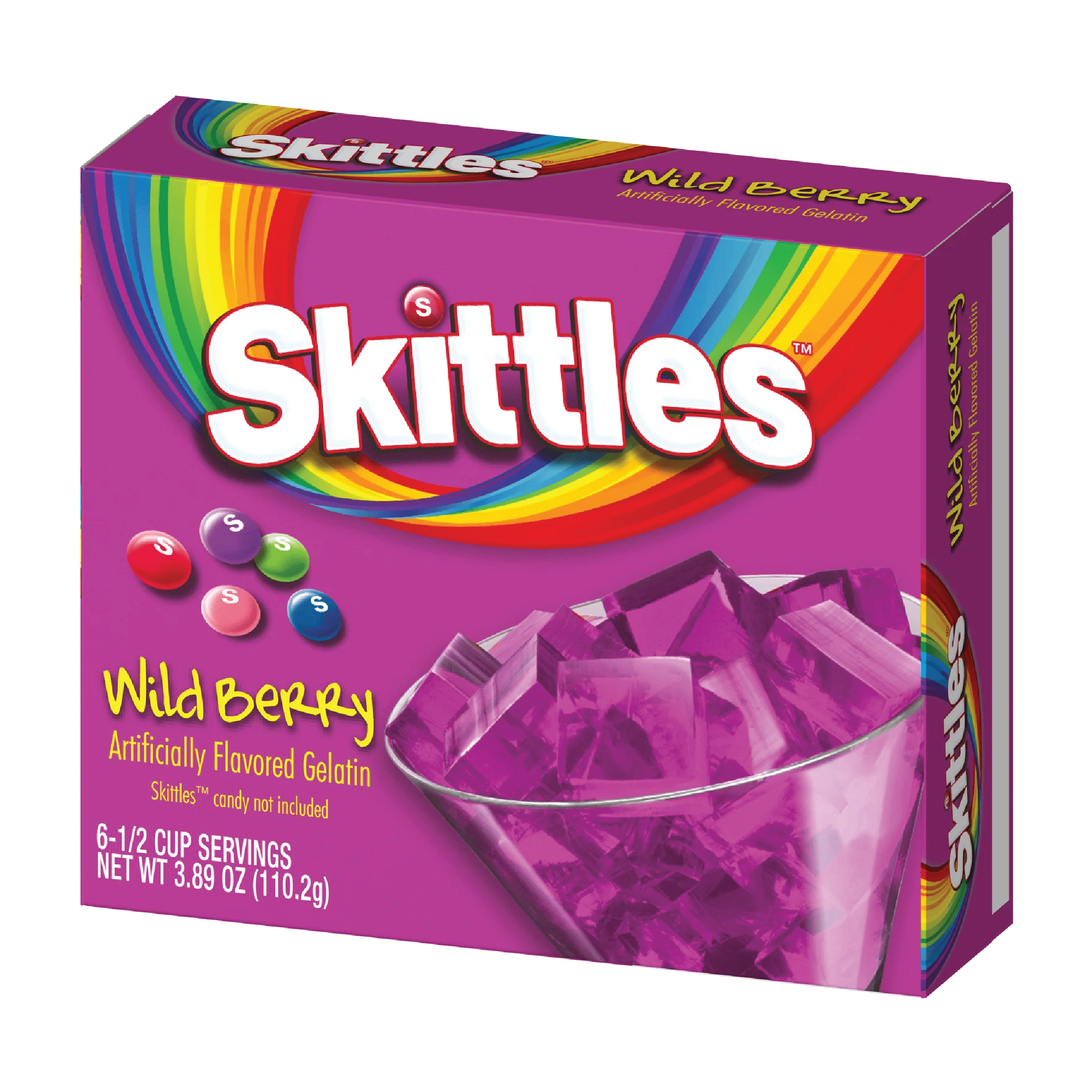 Skittles Wild Berry Flavored Gelatin 3.89oz