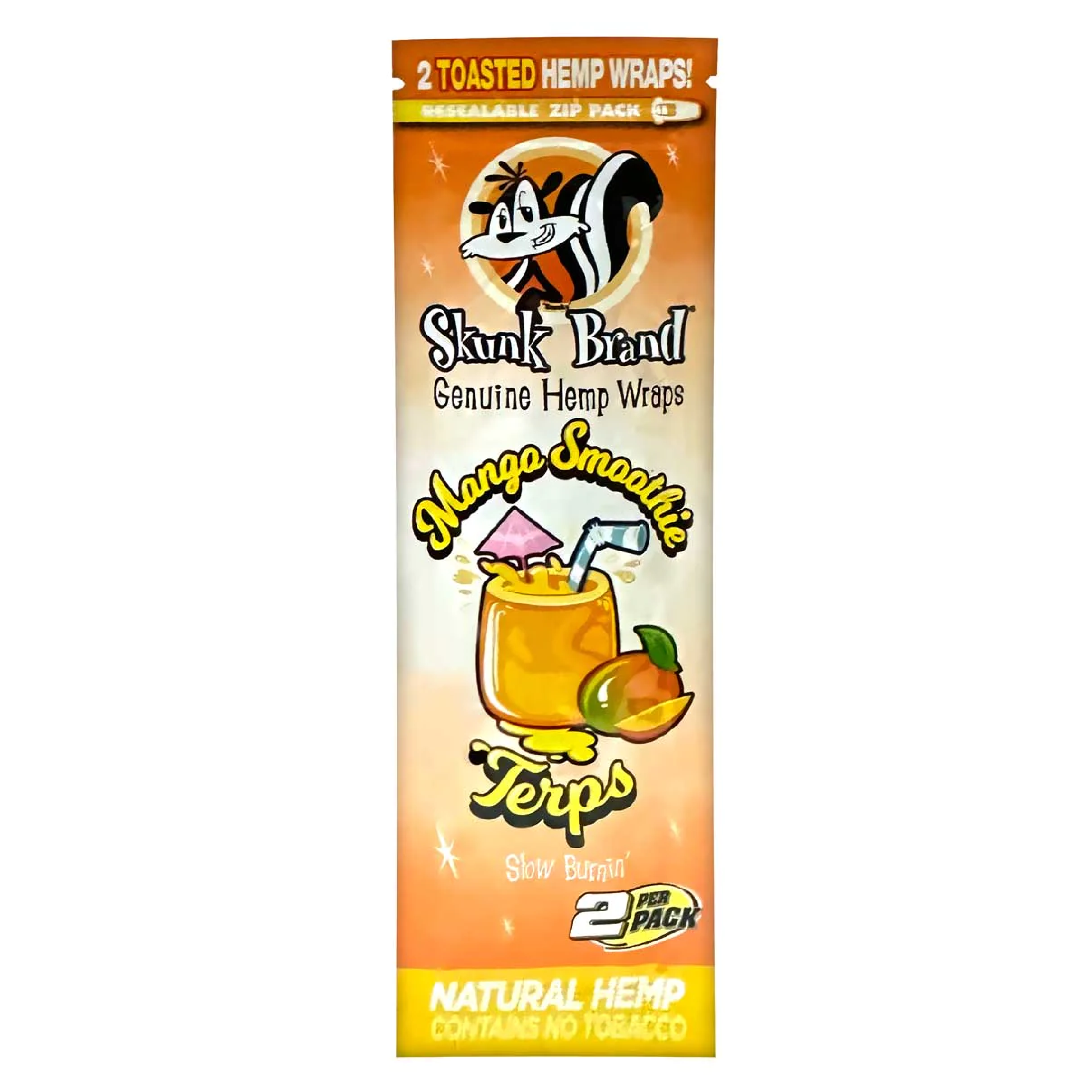 Skunk Brand Mango Smoothie Hemp Wraps 2pk