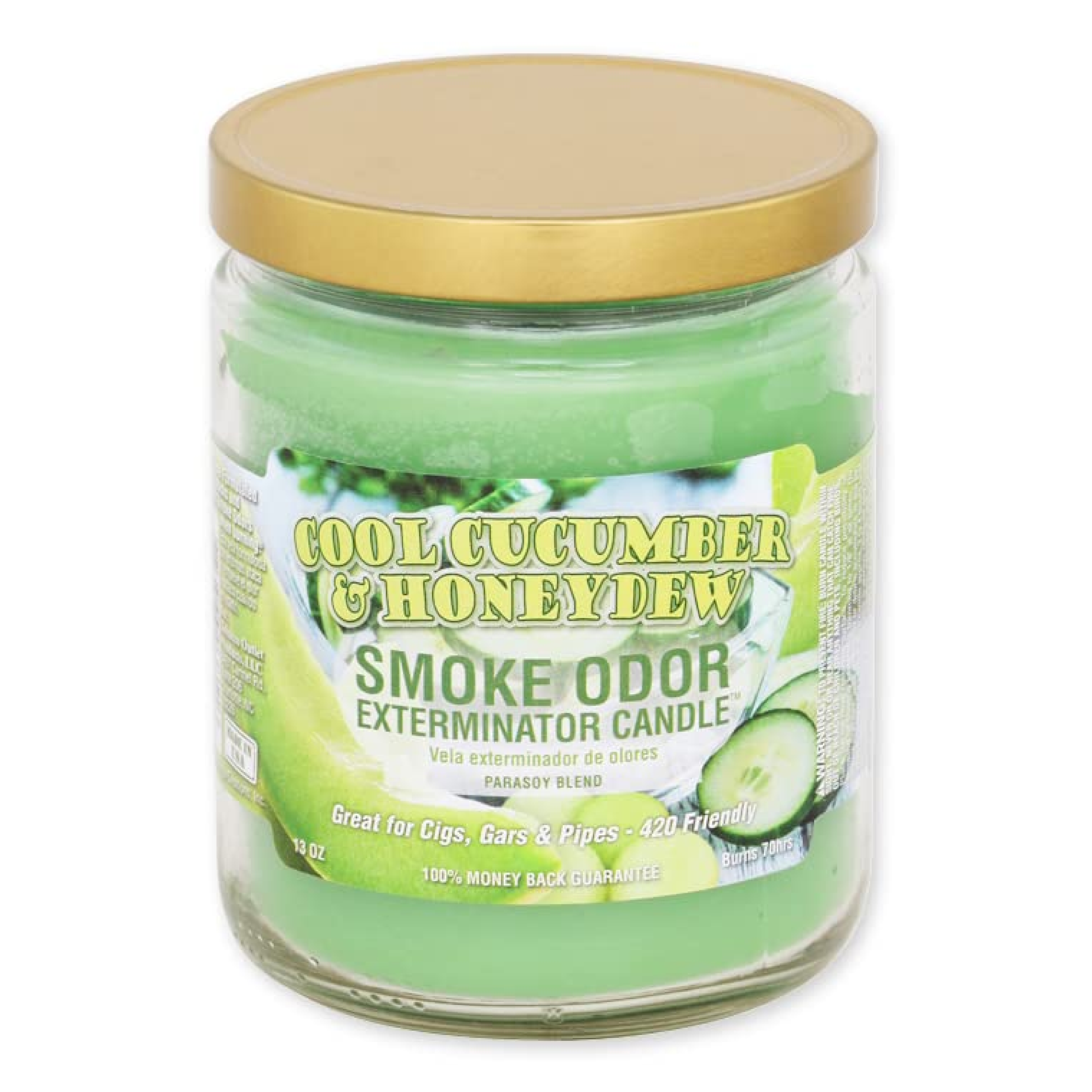 Smoke Odor Cool Cucumber & Honeydew Candle 13oz