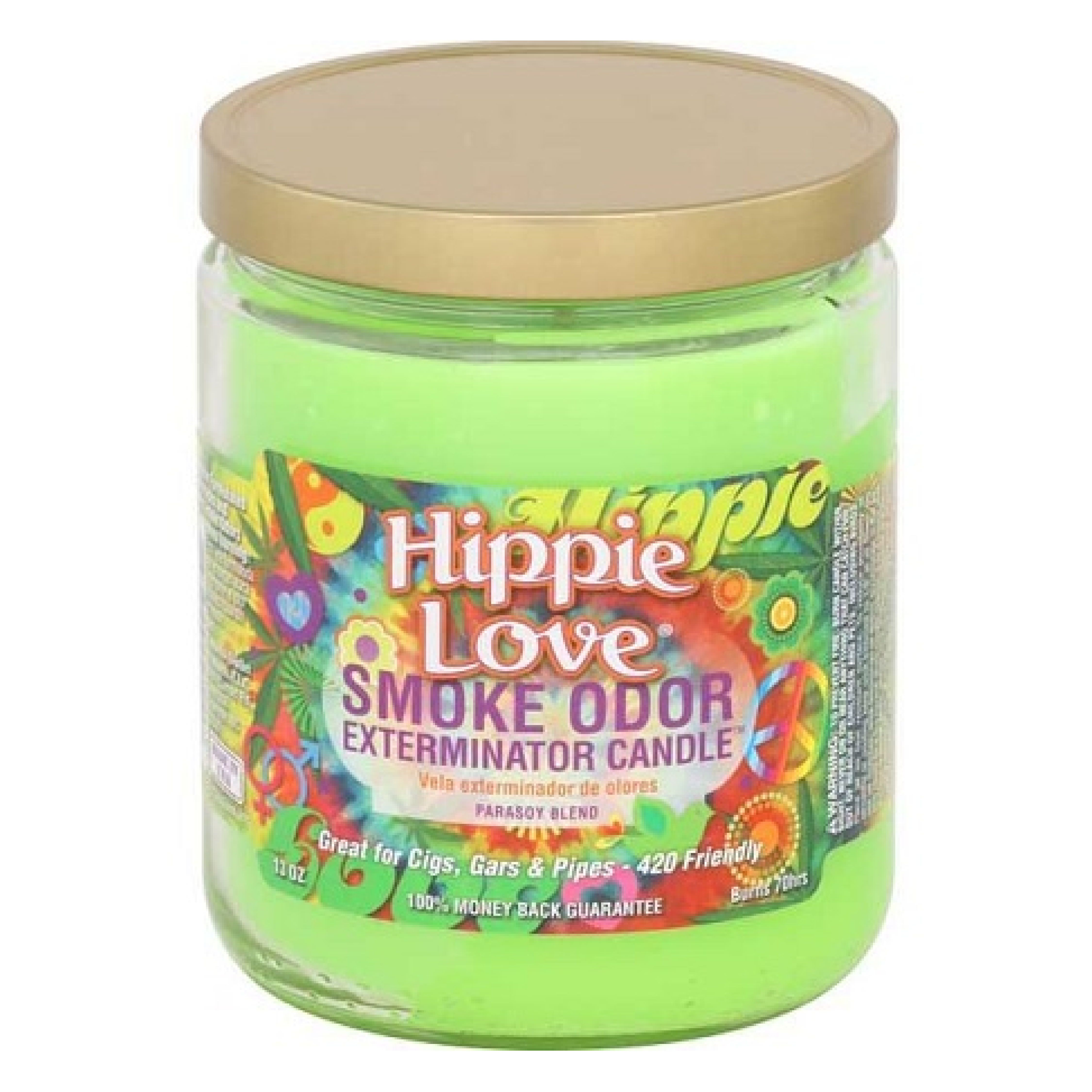 Smoke Odor Hippie Love Candle 13oz