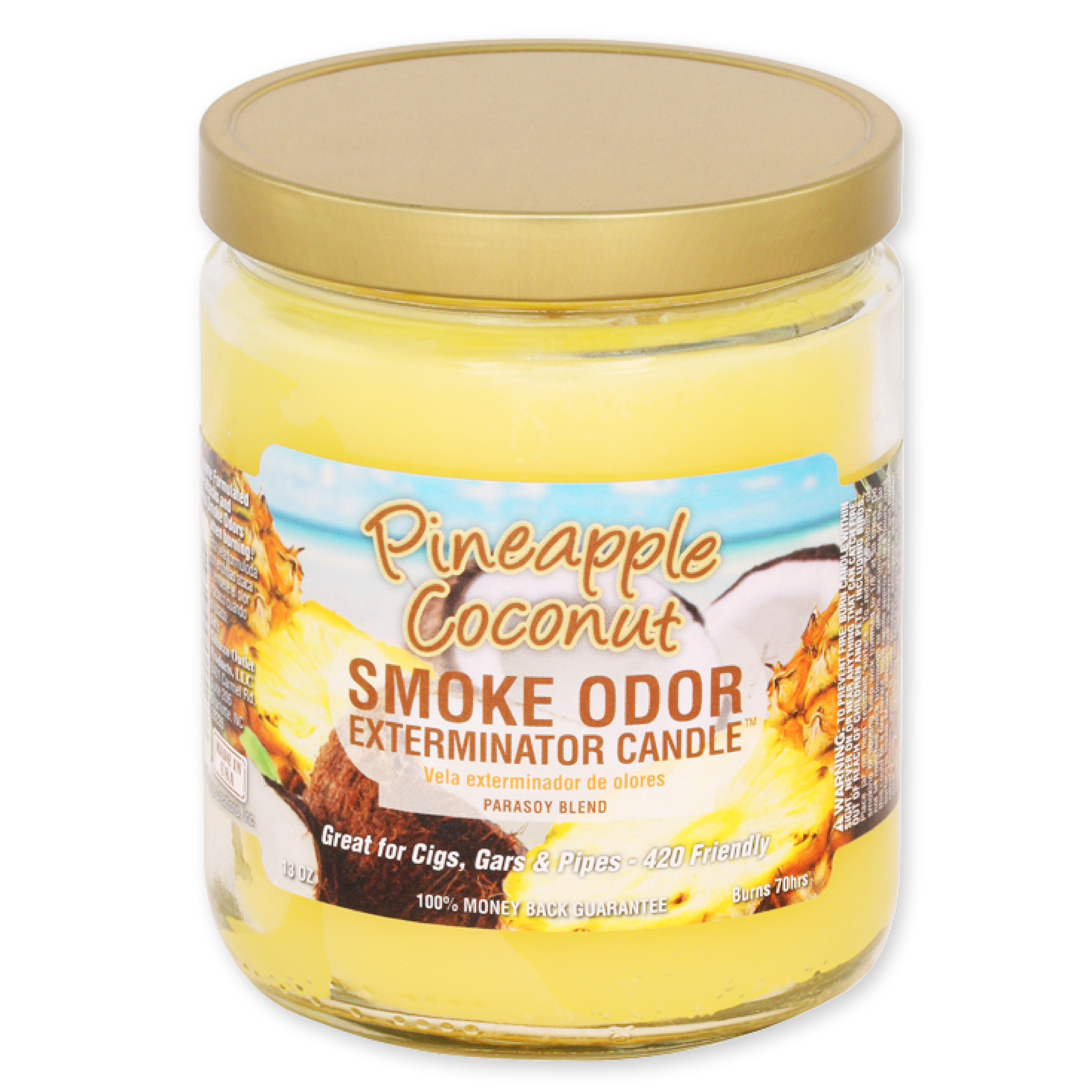 Smoke Odor Pineapple Coconut Candle 13oz