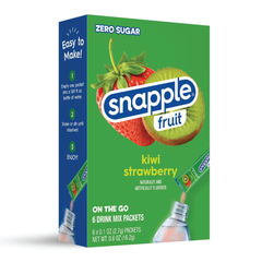 Snapple Fruit Kiwi Strawberry Singles To Go Drink Mix | 6 Sticks