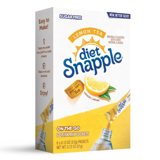 Diet Snapple Lemon Tea Singles To Go Drink Mix | 6 Sticks