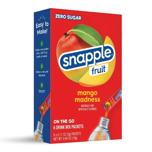 Snapple Fruit Mango Madness Singles To Go Drink Mix | 6 Sticks