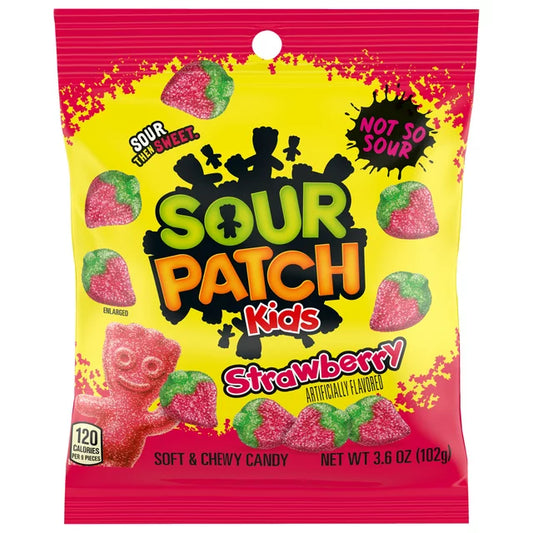 Sour Patch Kids Strawberry Peg Bag 3.6oz