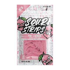 Sour Strips Pink Lemonade Candy 3.4oz