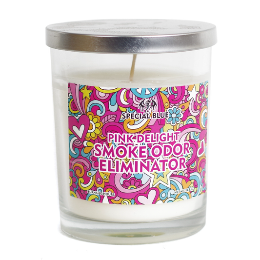 Special Blue Pink Delight Odor Eliminator Candle 14.8oz