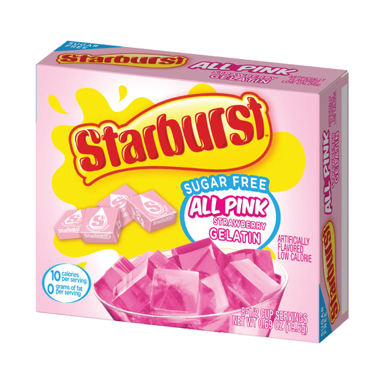 Starburst All Pink Flavored Sugar Free Gelatin .69oz