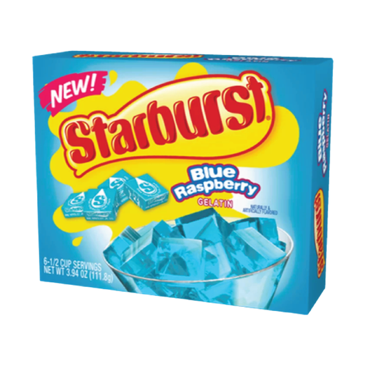 Starburst Blue Raspberry Flavored Gelatin 3.94oz